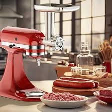 Köttkvarn med Tillbehör för KitchenAid - 3 Korvhorn