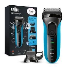 Braun Series 3 Proskin 3-i-1 Rakapparat/Trimmer - Svart/Blå